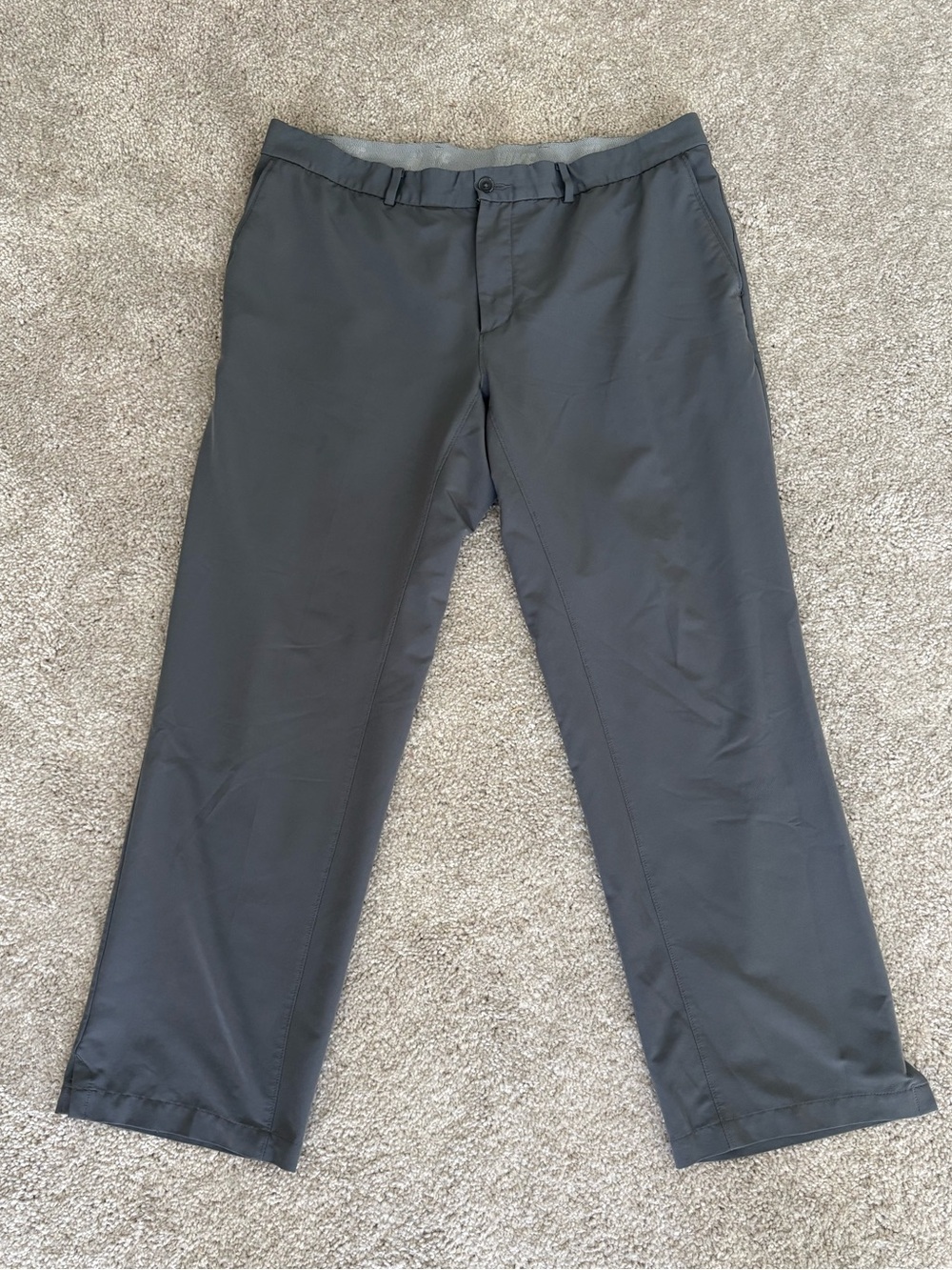 Nike Golf Men's Charcoal Gray Dress Pants - Classic Straight Fit 38 x 30
